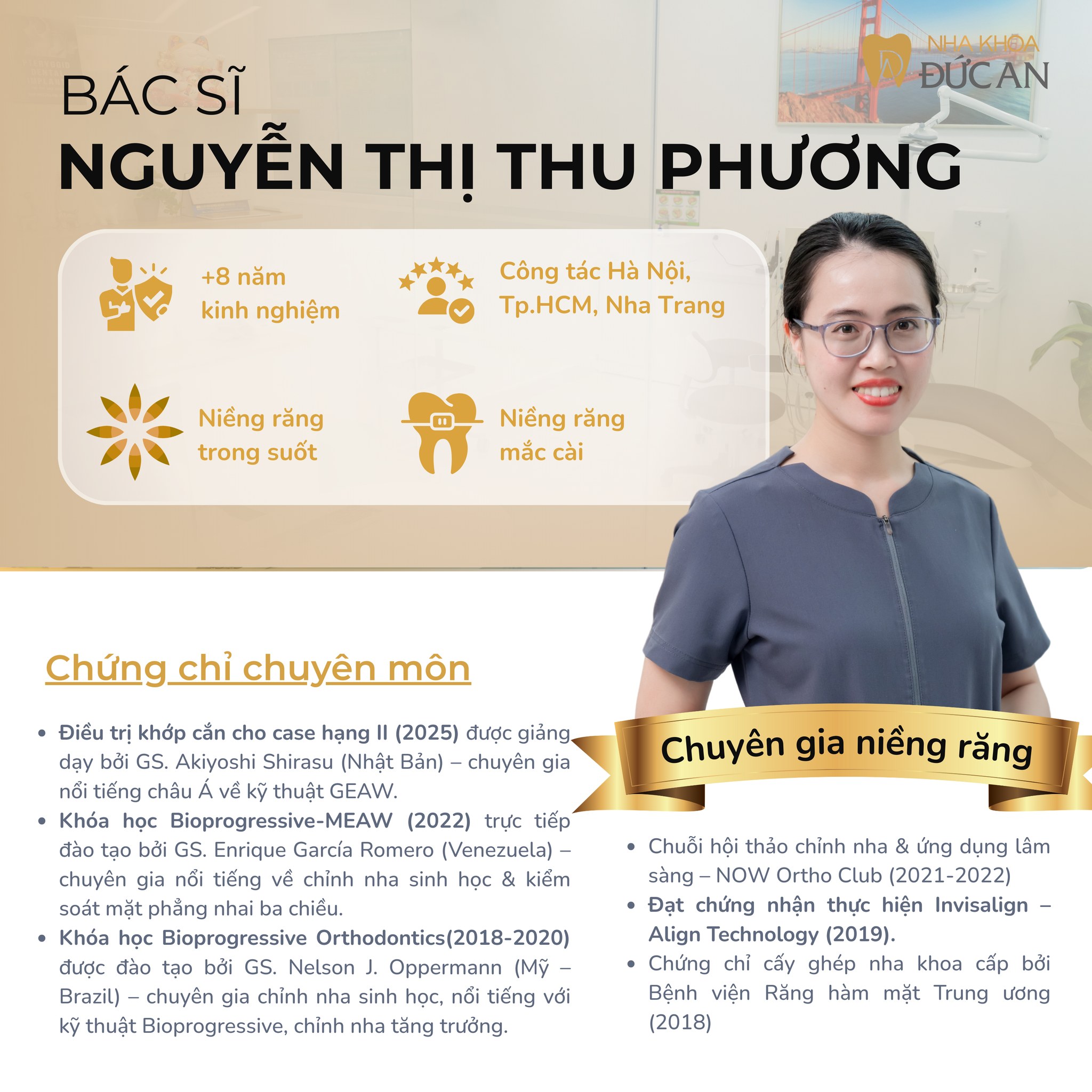 Bác sĩ Nguyễn Thị Thu Phương Nha Khoa Đức An Nha Trang