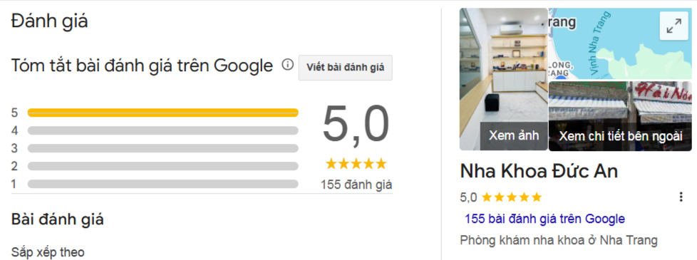 Hàng Trăm Đánh Giá 5* Minh Chứng Cho Uy Tín & Chất Lượng Của Nha Khoa Đức An Nha Trang