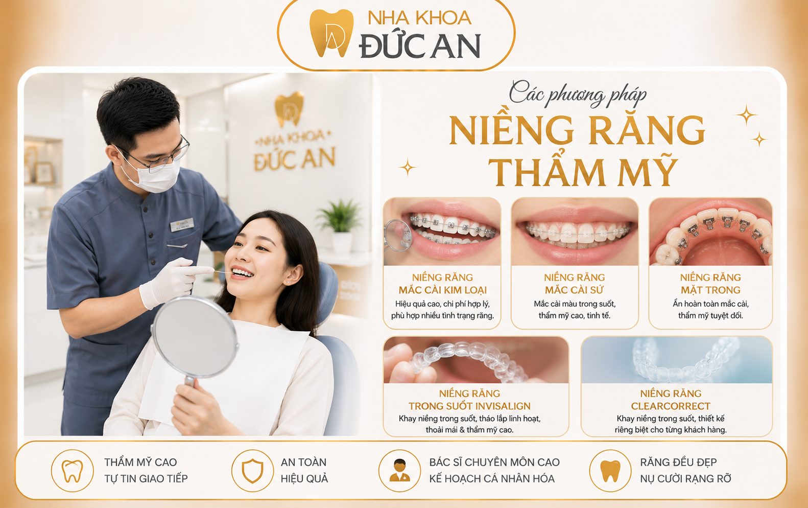 Giá Trị Thật Sự Của Niềng Răng Thẩm Mỹ Tại Nha Khoa Đức An Nha Trang Là Gì? 