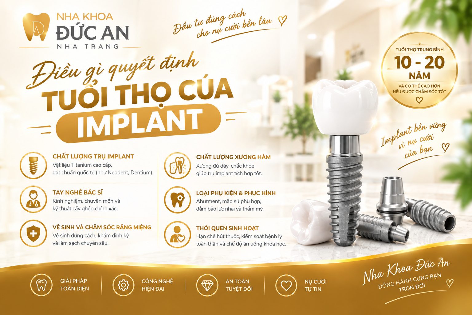 Implant ICX Active Đức tại Nha Khoa Đức An lựa chọn phục hồi răng mất